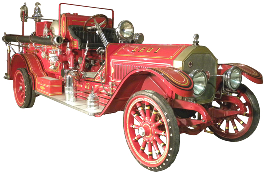 1919 La France Chemical fire engine, served Red Lion, Pa., from 1920-1936, fully restored. Image courtesy of Showtime Auction Services.